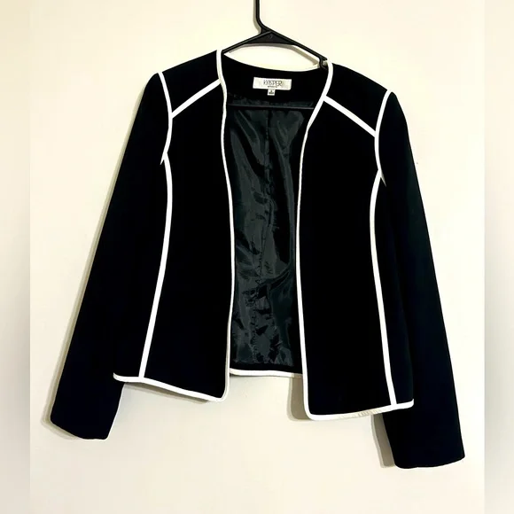 Kasper Black and White Suit Separate Size 6 - Picture 1 of 5